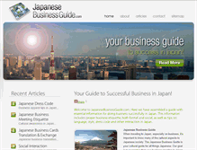 Tablet Screenshot of japanesebusinessguide.com